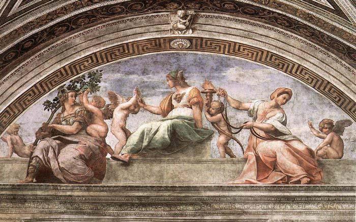 RAFFAELLO Sanzio The Cardinal Virtues